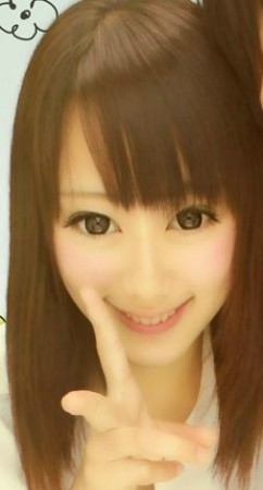 ぱっちりカラコン＆茶髪な私